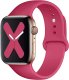 (image for) Fuschia Silicone Loop Strap Compatible with Apple Watch Bands 42mm 44mm 45mm 49mm