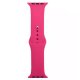 (image for) Fuschia Silicone Loop Strap Compatible with Apple Watch Bands 42mm 44mm 45mm 49mm