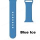 (image for) Blue Ice Silicone Loop Strap Compatible with Apple Watch Bands 38mm 40mm 41mm Small