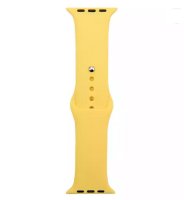 (image for) Golden Silicone Loop Strap Compatible with Apple Watch Bands 42mm 44mm 45mm 49mm