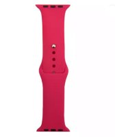 (image for) Chinese Red Silicone Loop Strap Compatible with Apple Watch Bands 38mm 40mm 41mm Small