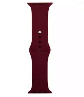 (image for) Red Cherry Silicone Loop Strap Compatible with Apple Watch Bands 38mm 40mm 41mm Small