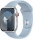 (image for) Mist Blue Silicone Loop Strap Compatible with Apple Watch Bands 42mm 44mm 45mm 49mm