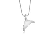 (image for) 925 - Sterling - Whale Tail Tiny High Polish Pendant