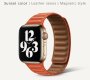 (image for) Sunset Color Magnetic Leather Strap Compatible with Apple Watch Bands 38mm 40mm 41mm