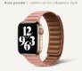 (image for) Rose Powder Magnetic Leather Strap Compatible with Apple Watch Bands 42mm 44mm 45mm 49mm