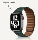 (image for) Sequoia Green Magnetic Leather Strap Compatible with Apple Watch Bands 42mm 44mm 45mm 49mm