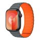 (image for) Gray/Hermes Orange Apple Magnetic Silicone Band 38mm 40mm 41mm