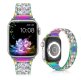 (image for) Rainbow Apple Rhinestone Stainless Bands 38mm 40mm 41mm