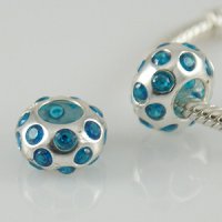 (image for) Charm 925 CZ Stone - Round - Teal
