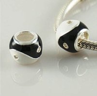 (image for) Charm 925 Enamel - Yin & Yang