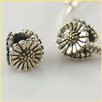 (image for) Charm 925 Gold & Silver - Daisy