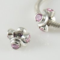 (image for) Charm 925 CZ Stone- Pink