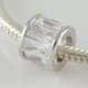 (image for) Charm 925 CZ Stone - Rondelle Baguette - Clear