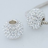 (image for) Charm 925 - 7 Row Round Crystal - Clear