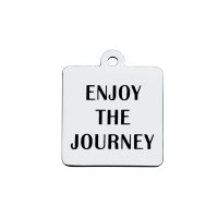 (image for) Medium 18*21mm Stainless Steel Charm - Enjoy The Journey