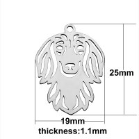 (image for) Medium 19*25mm Stainless Steel Charm - POODLE