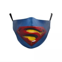 (image for) 3D CHILD'S SUPERMAN Face Mask Ear Loops Washable W/SLOT