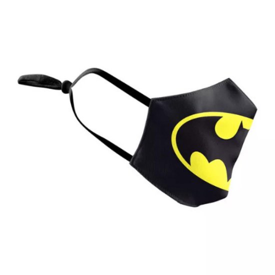 (image for) 3D CHILD'S BATMAN Face Mask Ear Loops Washable W/SLOT - Click Image to Close