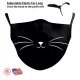 (image for) 3D CHILD'S KITTY CAT Face Mask Ear Loops Washable W/SLOT