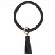 (image for) Wrist-let Bangle Key Chain Tassel - Classic Black Leather