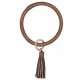 (image for) Wrist-let Bangle Key Chain Tassel - Brown Leather
