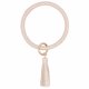 (image for) Wrist-let Bangle Key Chain Tassel Champagne Pink Glitter Leather