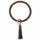 (image for) Wrist-let Bangle Key Chain Tassel - Serpentine Leather Copper