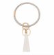 (image for) Wrist-let Bangle Key Chain Rhinestone Tassel - White AB