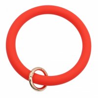 (image for) Wrist-let Bangle Key Chain Silica Gel Red
