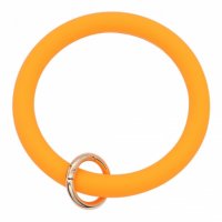 (image for) Wrist-let Bangle Key Chain Silica Gel Orange