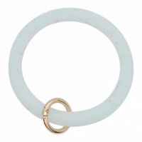 (image for) Wrist-let Bangle Key Chain Silica Gel Glitter Light Blue