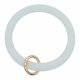 (image for) Wrist-let Bangle Key Chain Silica Gel Glitter Light Blue