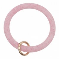 (image for) Wrist-let Bangle Key Chain Silica Gel Glitter Medium Pink