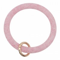 (image for) Wrist-let Bangle Key Chain Silica Gel Glitter Medium Pink