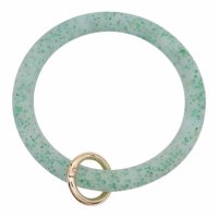 (image for) Wrist-let Bangle Key Chain Silica Gel Glitter Green