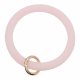 (image for) Wrist-let Bangle Key Chain Silica Gel Glitter Light Pink