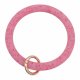 (image for) Wrist-let Bangle Key Chain Silica Gel Glitter Red