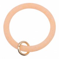 (image for) Wrist-let Bangle Key Chain Silica Gel Glitter Orange