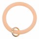 (image for) Wrist-let Bangle Key Chain Silica Gel Glitter Orange