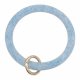 (image for) Wrist-let Bangle Key Chain Silica Gel Glitter Sky Blue