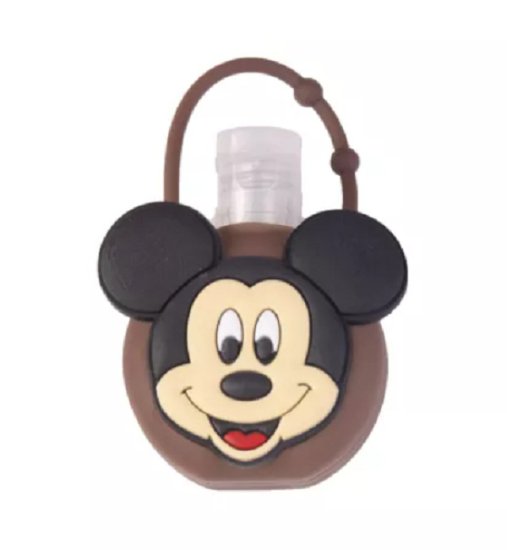 (image for) Silicone Bottle Holder 1oz Hand Sanitizer Mickey Mouse - Click Image to Close