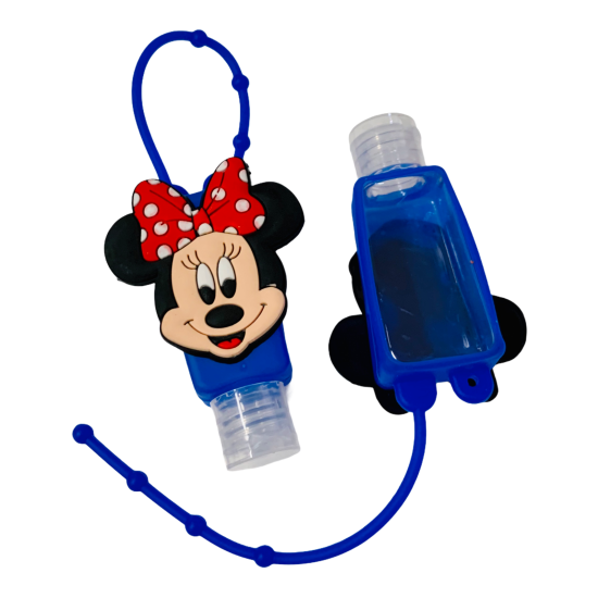 (image for) Silicone Bottle Holder for Mini 1oz Hand Sanitizer Minnie Mouse - Click Image to Close