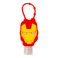 (image for) Silicone Bottle Holder Mini 1oz Hand Sanitizer Ironman Marvel