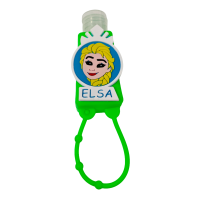 (image for) Silicone Bottle Holder for Mini 1oz Hand Sanitizer Elsa Frozen