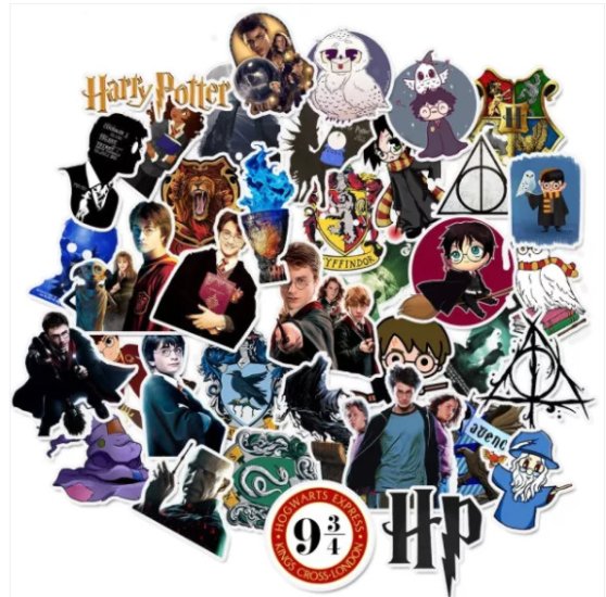 (image for) Harry Potter Stickers Pack Decal Skateboard Sticker Bomb 50pc - Click Image to Close