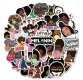 (image for) Melanin Poppin Decal Stickers Singer Rapper Non Repeating 50pcs