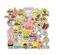 (image for) Sponge Bob Cartoon Decal Stickers Non Repeating 50 pcs