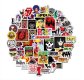 (image for) Rock and Roll Decal Stickers Variety pack Non Repeating 52pcs