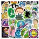 (image for) Rick and Morty Decal Stickers Non Repeating Characters 50 pcs